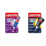 Loctite Super Glue-3 Creative, colle instantanée sous forme de stylo pour applications précises, colle universelle de 3 g & Super Glue-3 Power Gel Control, colle gel dans un flacon anti-choc 3 g