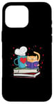 iPhone 16 Pro Max Kittens Cats Tea and Books Reading For Reader Case