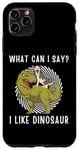 Coque pour iPhone 11 Pro Max Adorable chien Husky Kawaii What Can I Say I Like Dinosaure