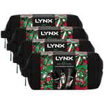 Lynx Mens Africa Bath & Body Gift Set for Him with Wash bag, 4pk - One Size