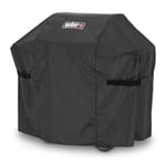 Weber Premium Grill Cover for Spirit & Spirit II 200 Series, breathable UV- & water-resistant, with Velcro fastener for Attachment, Grill Cover, BBQ Cover - Black (7182)