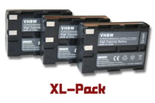 vhbw set de 3 batteries 1000mAh (7.2V) pour appareil photo Nikon D50 D70 D70s D100 D100 SLR comme EN-EL3, EN-EL3a.