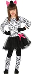 Guirca 83229 Zebra Déguisement pour enfant Blanc/noir 5-6 ans