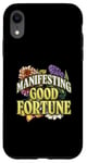 iPhone XR Manifesting Good Fortune Floral Inspiration Case