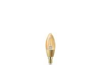 WiZ - Pære Smart TW Amb. 4,9W 370lm 2000-5000K Kerte Gold E14