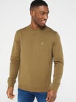 BOSS Westart Relaxed Fit Sweatshirt - Khaki, Khaki, Size L, Men