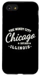 Coque pour iPhone SE (2020) / 7 / 8 Vintage Retro Love Chicago Illinois Windy City est une ville créée en 1833