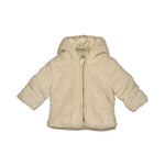 BLUE SEVEN Teddyjacka med huva - beige