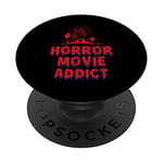 Horror Movie Addict Zombie Ghost Vintage Retro Spooky Style PopSockets Swappable PopGrip