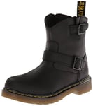 Dr. Martens Lydia, Boots Mixte Enfant - Noir (Black Burnished Wyoming), 31 EU (12 UK)