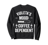 VIOLETA Personalized Cute Coffee Girls VIOLETA Name Sweatshirt