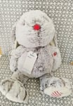 Peluche doudou lapin gris blanc Rouge Kaloo Prestige XL 55 cm Kaloo neuf