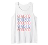 England 2024 English Flag Sports Fans Retro Vintage Classic Tank Top