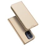 Dux Ducis Xiaomi Redmi 12C pungetui med stativ - guld