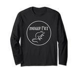 Parks & Recreation Mouse Rat Faded One Color Logo Long Sleeve T-Shirt