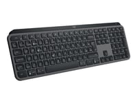 Logitech Mx Keys S - Tangentbord - Bakgrundsbelyst - Trådlös - Bluetooth Le - Qwerty - Amerikansk Engelska - Tangentbrytare: Saxnyckel - Blekgrå