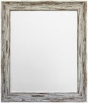 FRAMES BY POST Distressed Industrial Dark Brown Wash Picture Photo Frame 50x70CM (Plastic Glass)