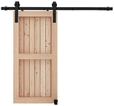 5FT/152CM Systeme Porte Coulissante,Quincailleri Kit de Rail pour Porte Coulissante, Ensemble Industriel pour Porte Coulissante Interieur, Améliorer