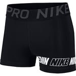 Nike Women Pro 3" Shorts - Black/Black/Anthracite/White, M