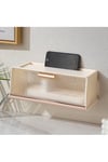 Power Strip Storage Case Wi-Fi Board Router Organizer Box Beige and Clear