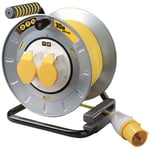 Masterplug OTMU30162LV-PX PRO-XT Metal Cable Reel 110V 16A Thermal Cut-Out 30m