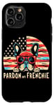 Coque pour iPhone 11 Pro Bouledogue français Pardon My Frenchie America Retro Sunset Dog