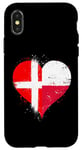 iPhone X/XS Half Polish Half Danish A Cool Heart Flag for Poland Denmark Case