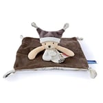 Doudou et Compagnie - Les Petits Futés - Doudou ours taupe 3 histoires- Gris - 25cm - Cadeau naissance - DC4058