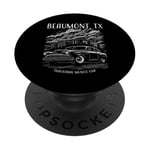 Conception de voiture Hotrod classique Beaumont, Texas Industrial Muscle USA PopSockets PopGrip Adhésif