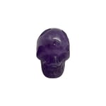 VIE Crystal Skull Head, 2cm, Amethyst, One Size