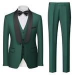 Costume Homme Uni 3 Pièces De Slim Fête Soirée Mariage Business Fit Grande Vêtements Masculin Wz229