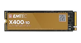 Emtec - Disque SSD Interne Collection X400-10 Power Pro M.2 2280 NVMe - 4To, 4TB - ECSSD4TX410 - PCIe Gen4x4-3D NAND - Idéal pour Playstation PS5, Gamer, Jeux Vidéo