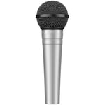 TONOR Microphone Vocal Dynamique cardioïde, Micro Filaire XLR avec Filtre Anti-Pop intégré et Grille en Maille sphérique, Micro Portable avec réduction du Bruit, Chant, Enregistrement, D58 Argent