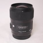 Sigma Used 35mm f/1.4 DG HSM Art Lens Canon EF