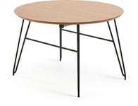 Table de salle à manger extensible 120/150x75 cm marron MADOX