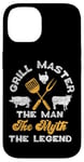 iPhone 14 BBQ Smoker Grill Master The Man The Myth The Legend Case