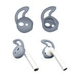 Apple Airpods 1 pari silikooni Ear Hooks Skin Cover korvaukset AirPods - Transparentti Läpinäkyvä