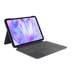 Logitech Combo Touch pour iPad Pro 11 Pouces (M4)(2024) Étui Clavier - Clavier rétroéclairé Amovible avec Support, Saisie Confortable, Mode Multi-Usage, Clavier Français AZERTY - Graphite