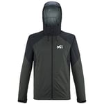 Millet - Fitz Roy III JKT M - Men's Hardshell Jacket - Waterproof and Breathable Dryedge Membrane - Approach, Hiking, Trekking, Lifestyle - Grey/Black