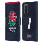 ENGLAND RUGBY UNION 2020/21 PLAYERS AWAY KIT LEATHER BOOK CASE FOR SAMSUNG 1