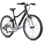 PROMETHEUS BICYCLES PRO® barncykel 24 tum, svart silver SOOT-BLACK