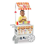 Melissa & Doug Snacks & Sweets Food Cart and Toy Food, Pretend Play Toy, Wooden Toy Shop & Wooden Toy Food, Large Playset, Toy Shop, Toy Shop Accessories, 3+, Gift for Boy or Girl