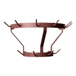 Massproductions - Marcel Coat Rack - Wall Mounted, Wine Red - Kleshengere - Chris Martin - Rød