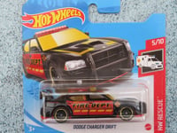 Hot wheels 2021 #216/250 DODGE CHARGER DRIFT black red "FIRE DEPT" @M