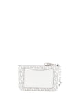 Michael Kors Women PORTAFOGLI Bag, BLK/OPTICWHT, 15 x 10 x 1 cm