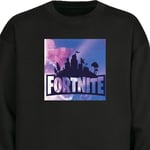 Sweatshirt för Vuxen | Klassisk Collegetröja Fortnite svart S