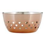 Stainless Steel Rose Gold Bowl Hearts Design Kitchen Dining Table Decoration New