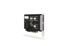 ICY DOCK – 2x M.2 NVMe to PCIe 4.0 x8 card bifurcation w/ trays   (MB842MP-B)