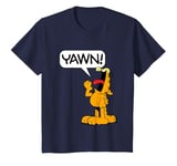 Youth Garfield Yawn Lazy Cat Kids T-Shirt