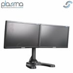 Double Monitor Twin Arm Adjustable Desk Stand for Computer Screen 19 20 22 24 27